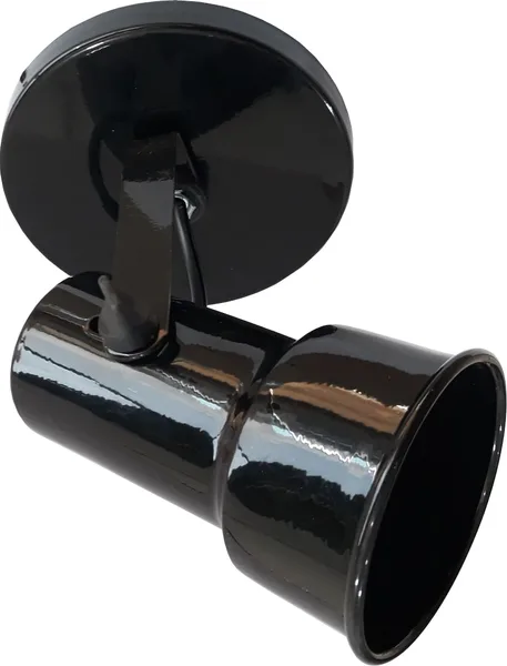 SPOT BULBO SOBREPOR P/ 1 LAMP. E27 PRETO - REUE