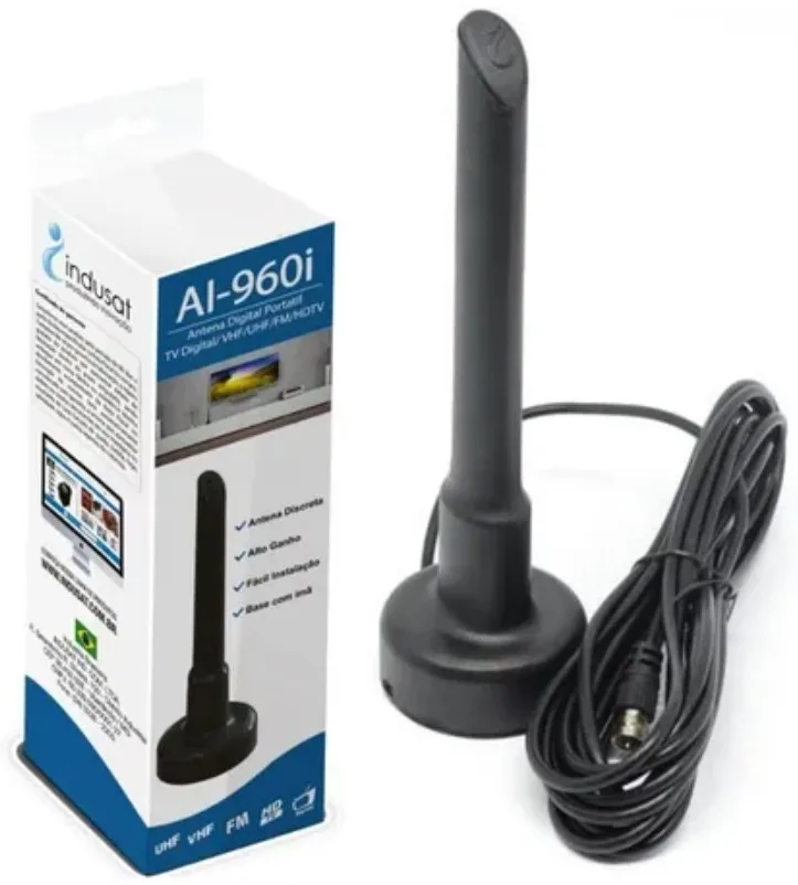 ANTENA INT/EXT DIG. BASE MAG. CABO 1,5M - INDUSAT