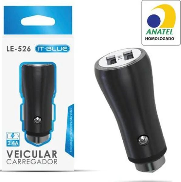 CARREGADOR VEICULAR - IT BLUE