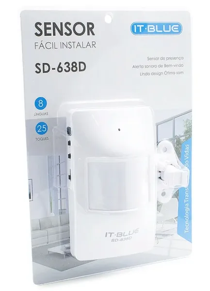 SENSOR DE PRESENCA C/ 25 TOQUES - IT BLUE