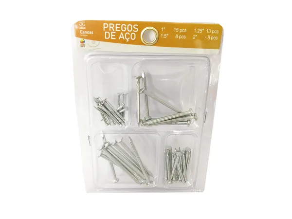 PREGO DE ACO C/ 44 UN 1".25"/1.5"/2" - RIO TIJUCAS