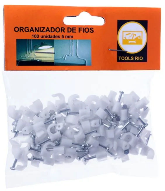 PRENDEDORES DE FIOS 5MM C/ 100 UN - RIO TIJUCAS