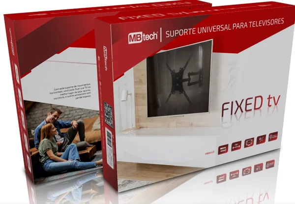 SUPORTE TV TRI ARTICULADO 26" A 55" - MBTECH