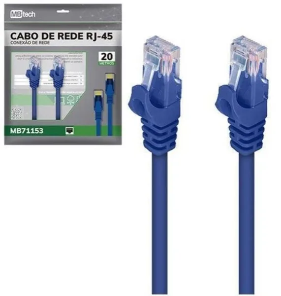 CABO DE REDE PRONTO USO C/ 20M - MBTECH