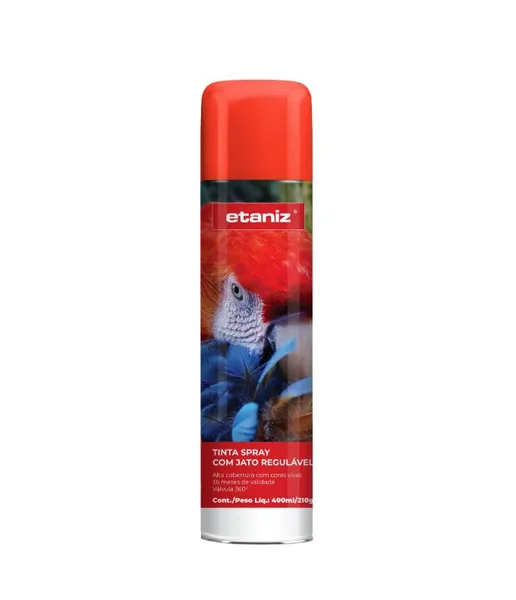 TINTA SPRAY ETANIZ LUMINOSA 400ML - VERMELHO