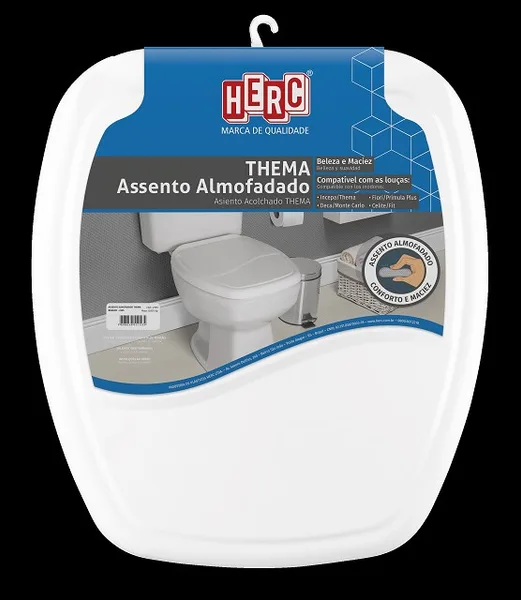 ASSENTO ALMOFADADO THEMA BRANCO - HERC