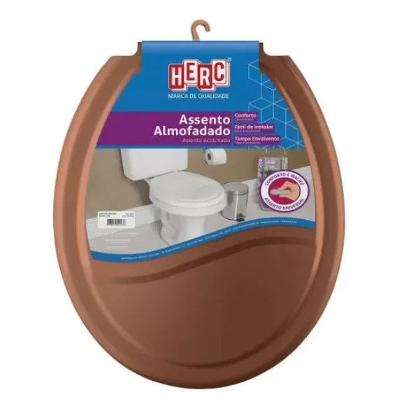 ASSENTO ALMOFADADO OVAL UNIVERSAL CARAMELO - HERC