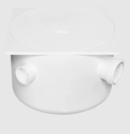 CAIXA SIFONADA QUADRADA BRANCA 250MMX250MMX75MM C/ TAMPA - HERC