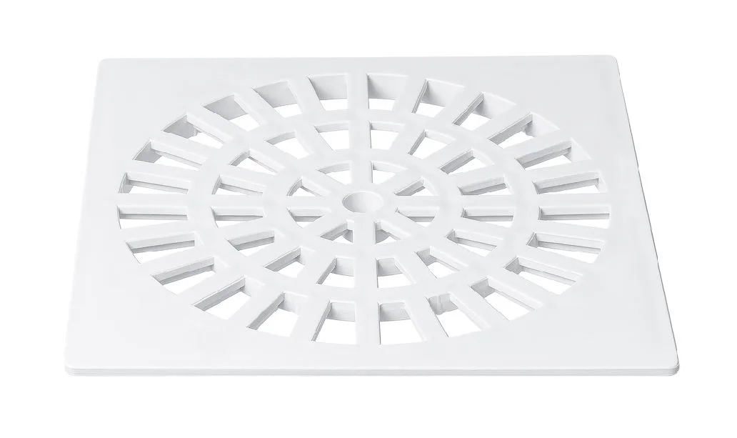 GRELHA ABS QUADRADA BRANCO 150MM - HERC