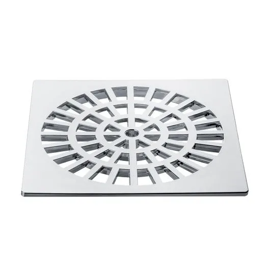 GRELHA ABS QUADRADA CROMADO 150MM - HERC