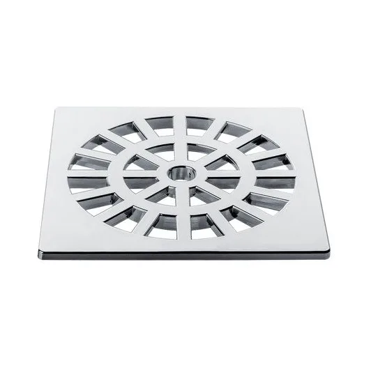 GRELHA ABS QUADRADA CROMADO 100MM - HERC