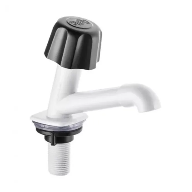TORNEIRA PLASTICA P/ LAVATORIO 1/2" BRANCA - HERC