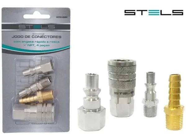 JG. CONECTORES C/ 4 PC - STELS