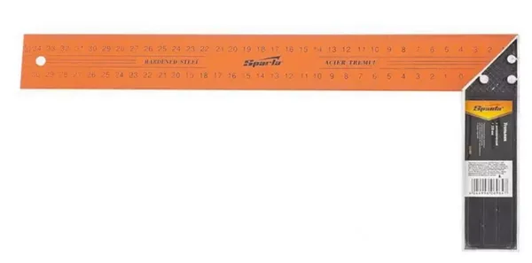 ESQUADRO C/ CABO ALUMINIO 14'' (35CM) - SPARTA