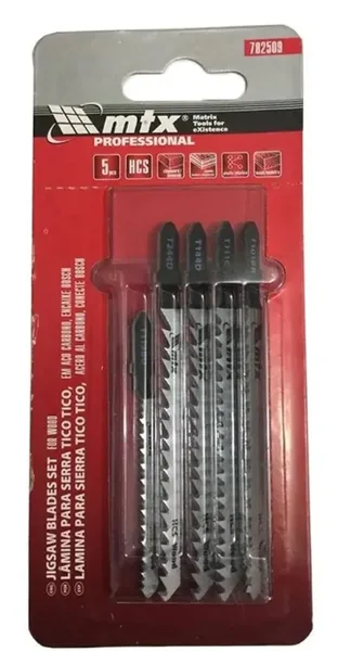 JG. LAMINA P/ SERRA TICO-TICO P/ MADEIRA C/ 5 PC -