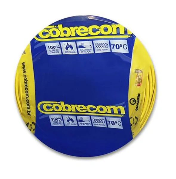 CABO FLEXIVEL ROLO C/ 100M 1,50MM AMARELO - COBRECOM