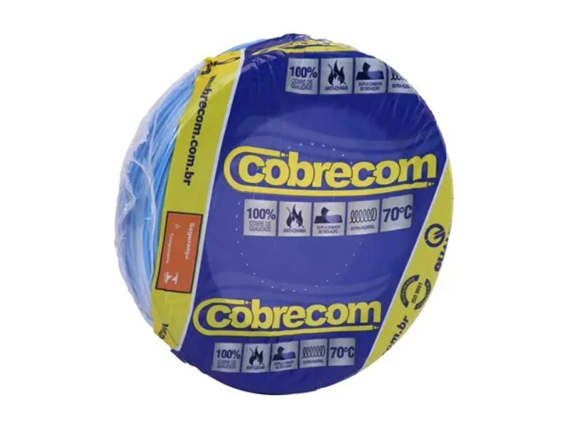 CABO FLEXIVEL ROLO C/ 100M 1,50MM AZUL - COBRECOM