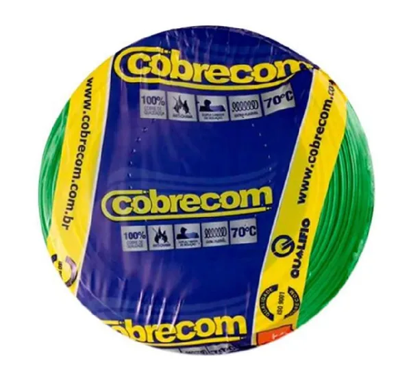 CABO FLEXIVEL ROLO C/ 100M 1,50MM VERDE - COBRECOM