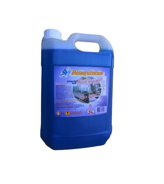 ALCOOL LIMPADOR PERFUMADO AZUL 5 L - QUIMICA LOURENCI