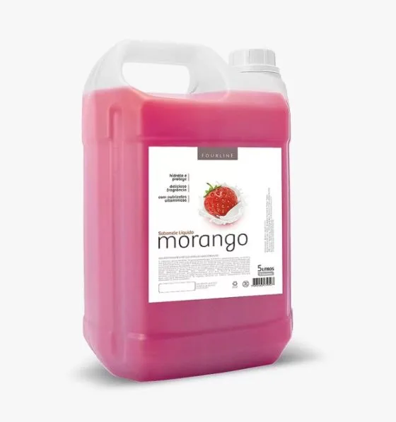 SABONETE LIQUIDO MORANGO 5 L FOUR LINE - QUIMICA LOURENCI