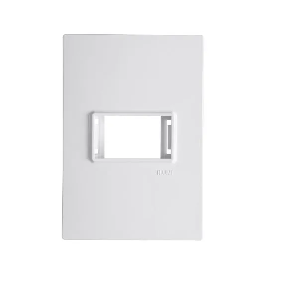 ILUMI PLACA 4X2 P/ 1 MODULO C/ SUPORTE BRANCO - VIVAZ