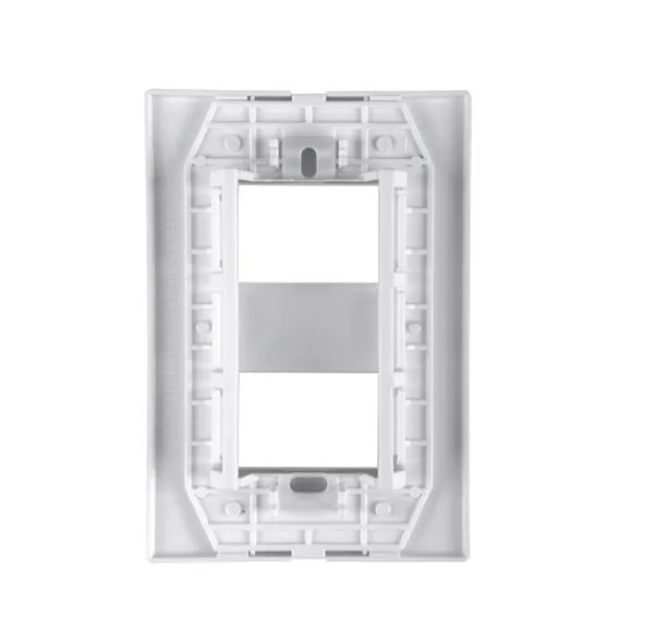 ILUMI PLACA 4X2 P/ 2 MODULOS SEPARADOS C/ SUPORTE BRANCO - VIVAZ