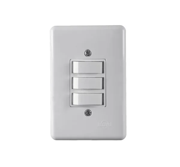 ILUMI CJ. 3 INTERRUPTOR PARALELOS 6A BRANCO - STYLUS