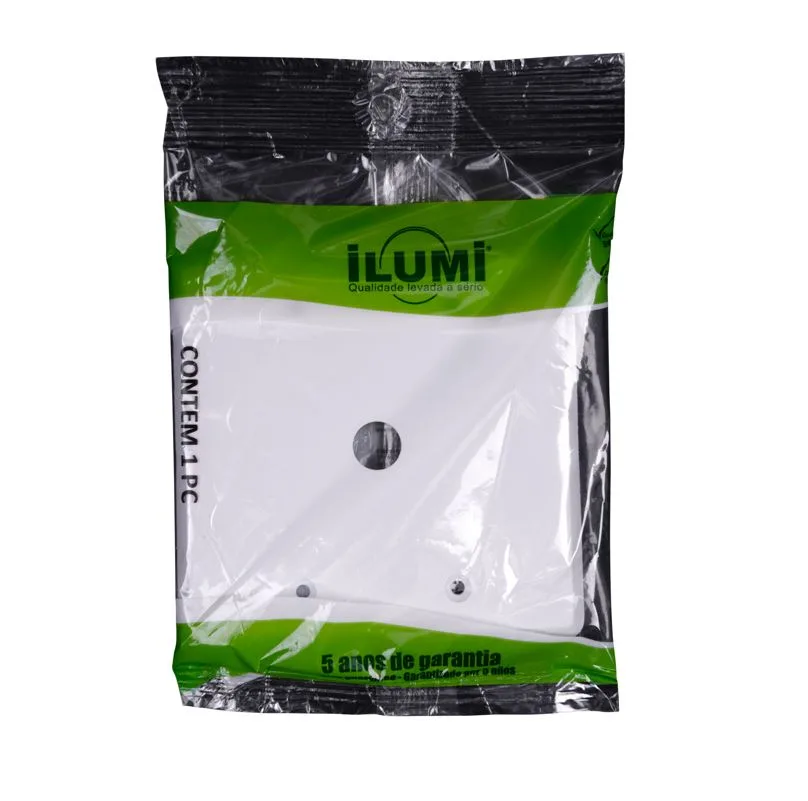 ILUMI PLACA 4X4 P/ SAIDA FIO CENTRAL BRANCO - STYLUS