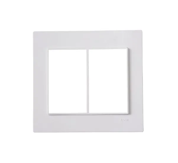 ILUMI PLACA 4X4 P/ 3+3 MODULOS C/ SUPORTE BRANCO - VIVAZ