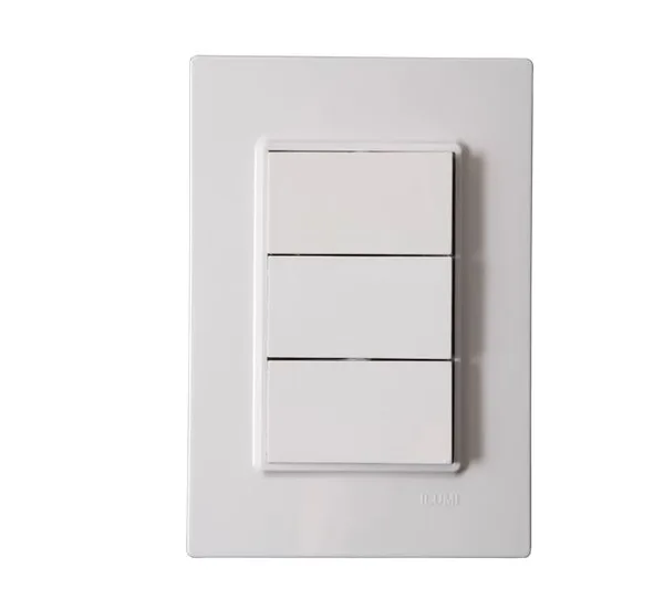 ILUMI CJ. 3 INTERRUPTOR SIMPLES 10A BRANCO - VIVAZ