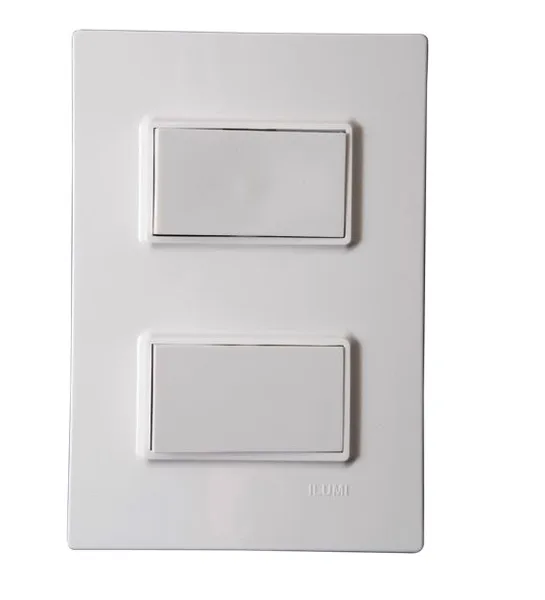 ILUMI CJ. 1 INTERRUPTOR SIMPLES + 1 INTERRUPTOR PARALELO 10A BRANCO - VIVAZ