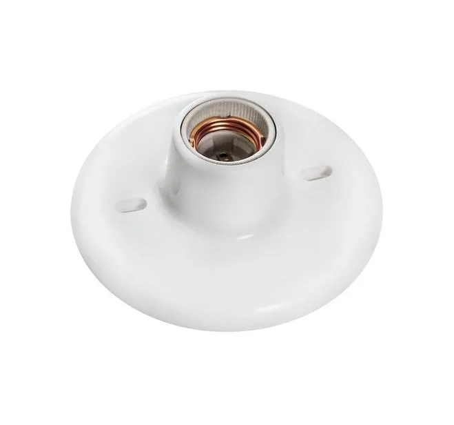 ILUMI PLAFON C/ SOQUETE PORCELANA 100W BRANCO