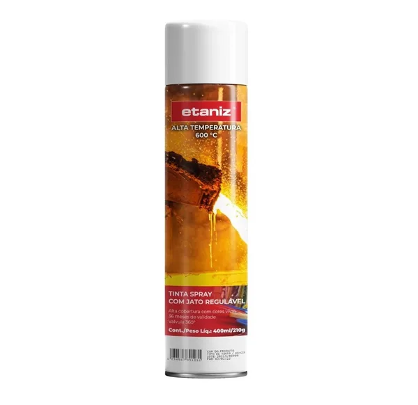 TINTA SPRAY ETANIZ ALTA TEMP 400ML. - BRANCO