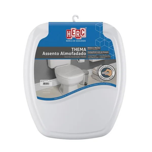 ASSENTO ALMOFADADO THEMA - HERC Cinza-Claro