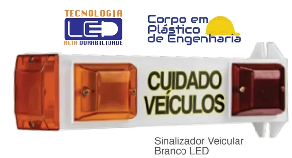 SINALIZADOR VEICULAR LED BIVOLT - TECHNA