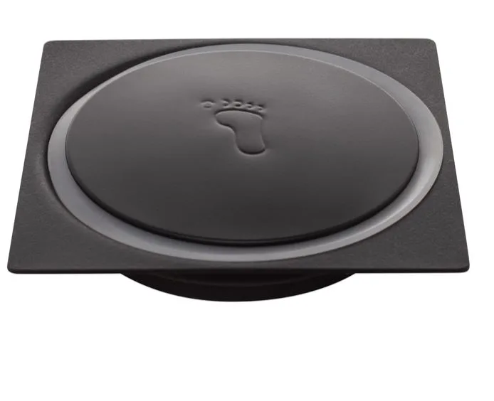 RALO CLICK INOX QUADRADO 15CM PRETO - ULTRA METAIS