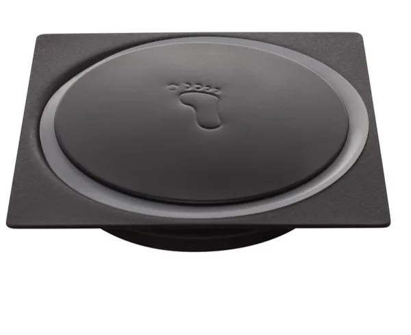 RALO CLICK INOX QUADRADO 15CM PRETO - ULTRA METAIS
