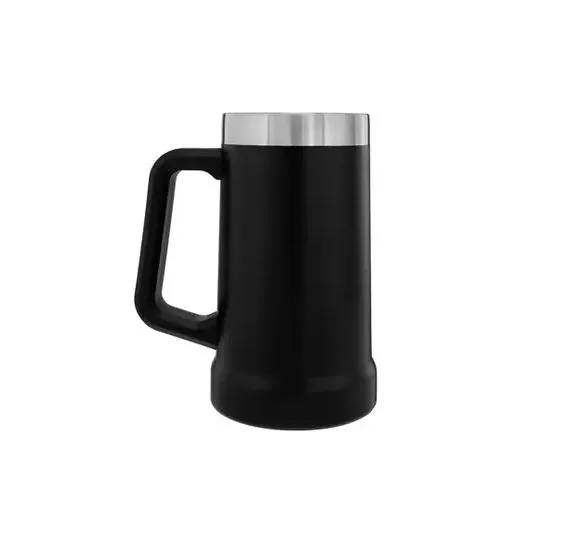 CANECA TÉRMICA CERVEJA 710ML AÇO INOX Preto