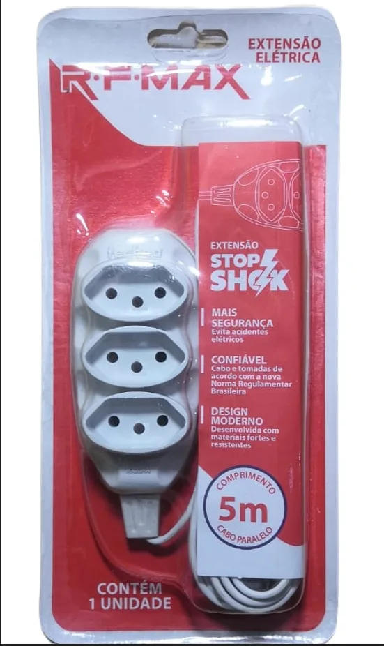 EXTENSAO CABO PP TRIPOLAR 3 X 0.75MM 5M - RF MAX
