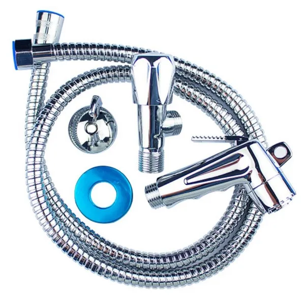 KIT DUCHA HIGIENICA METAL C/ GATILHO CROMADO EM ABS