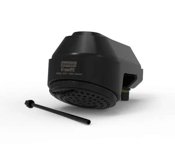 DUCHA ELETRONICA 5500W 127V E SOFT PRETA - ENERBRAS