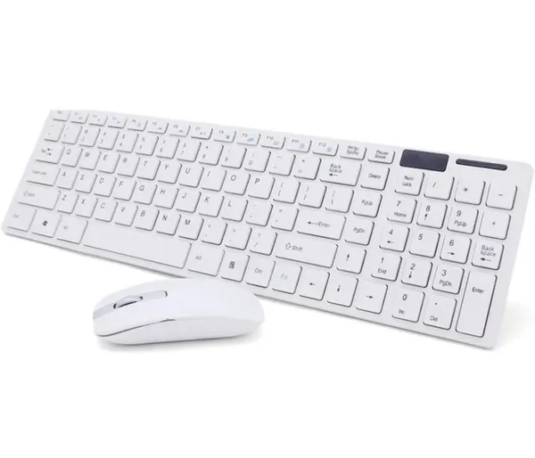 KIT TECLADO E MOUSE S/ FIO BK-S1000 BRANCO E PRETO - EXBOM
