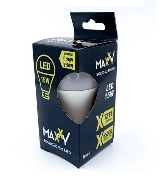 LAMPADA LED BULBO 15W 6500K - MAXXY
