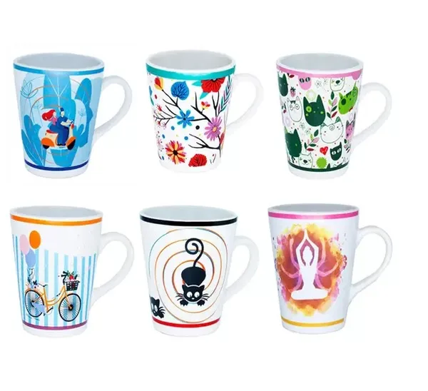 CANECA CERAMICA ESTAMPADA 300ML - 123 UTIL