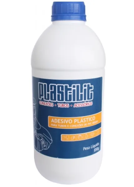 ADESIVO COLA PVC FRASCO 850 G - PLASTILIT