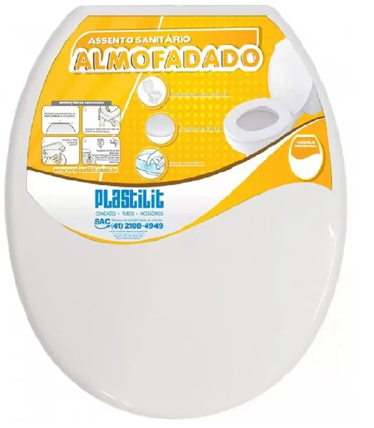 ASSENTO ALMOFADADO BRANCO - PLASTILIT