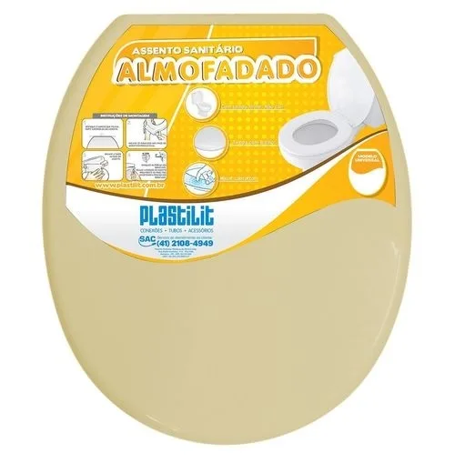 ASSENTO ALMOFADADO BEGE BISCUIT - PLASTILIT