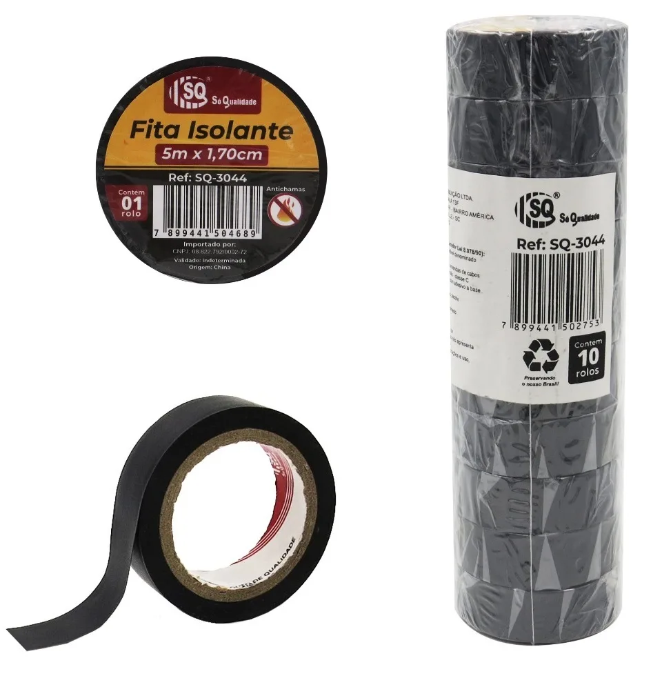 FITA ISOLANTE 18MM X 5M PRETA - SQ