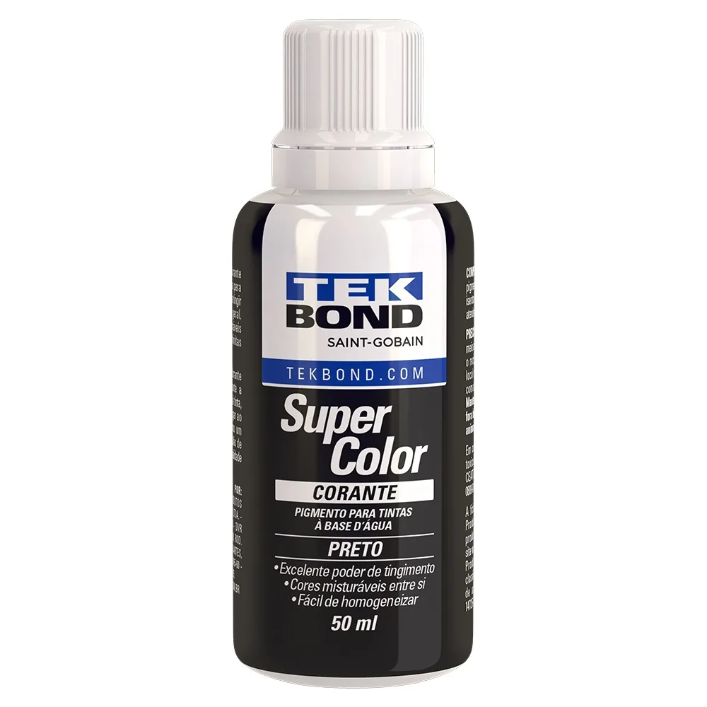 CORANTE PRETO 50ML - TEKBOND