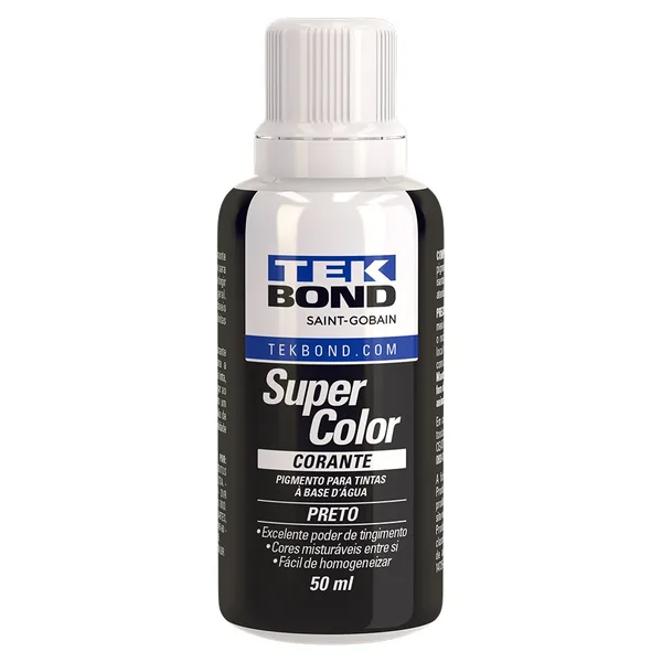 CORANTE PRETO 50ML - TEKBOND